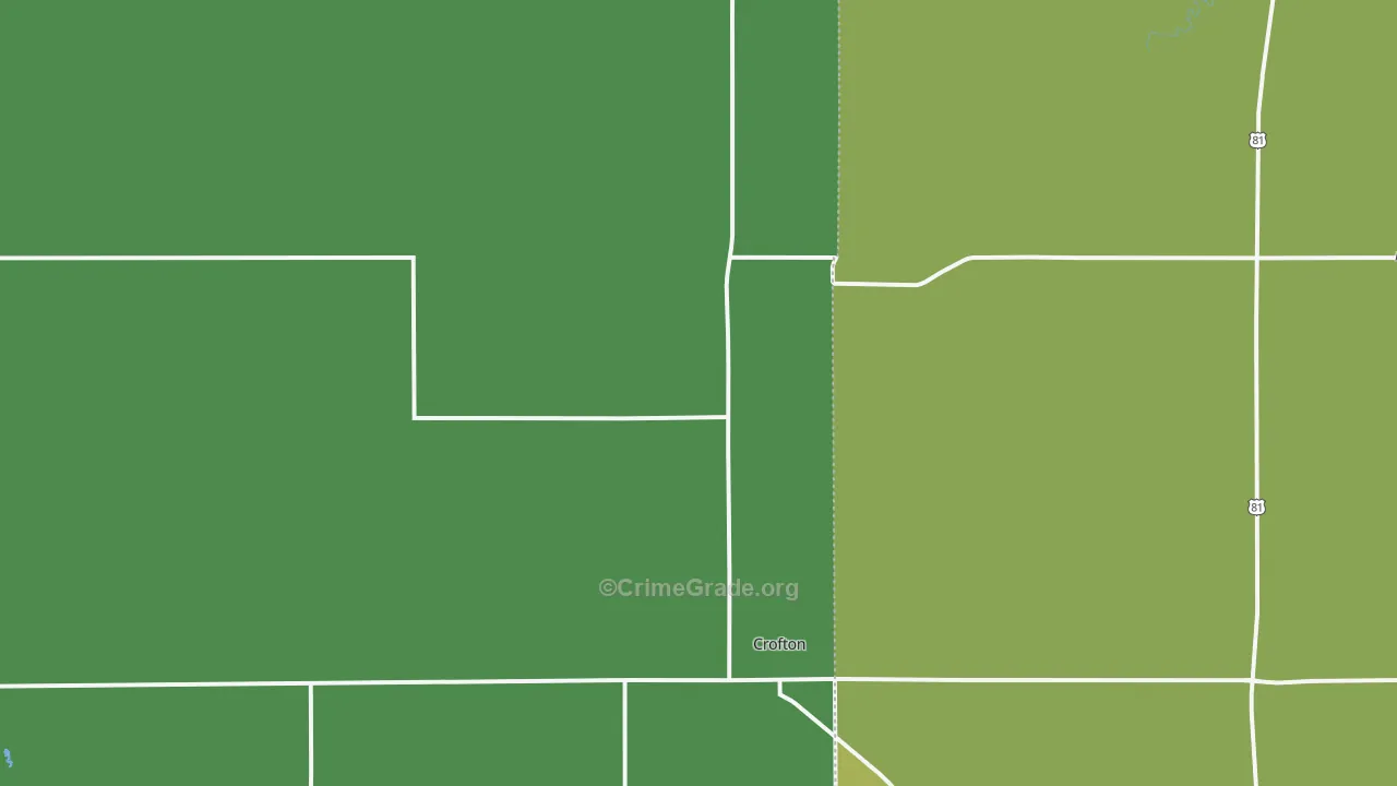 Crofton, NE Map of Assault Rates