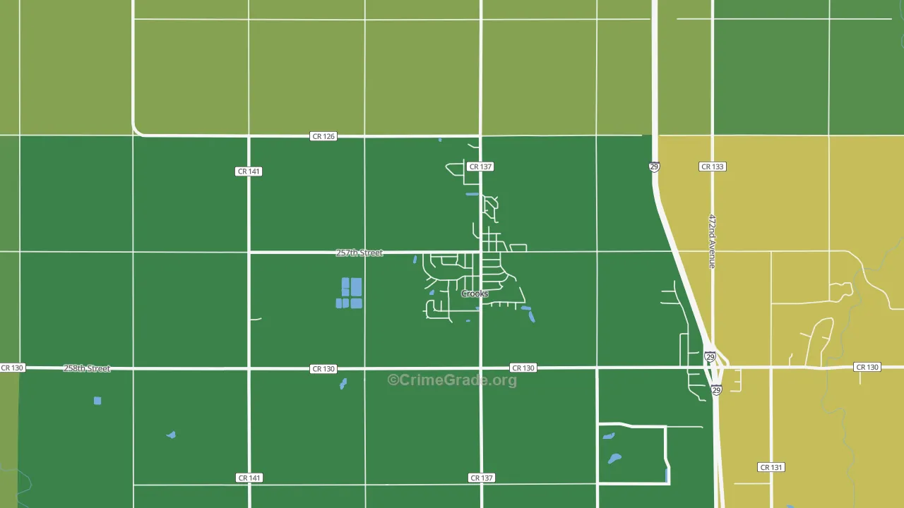 Crooks, SD Map of Assault Rates