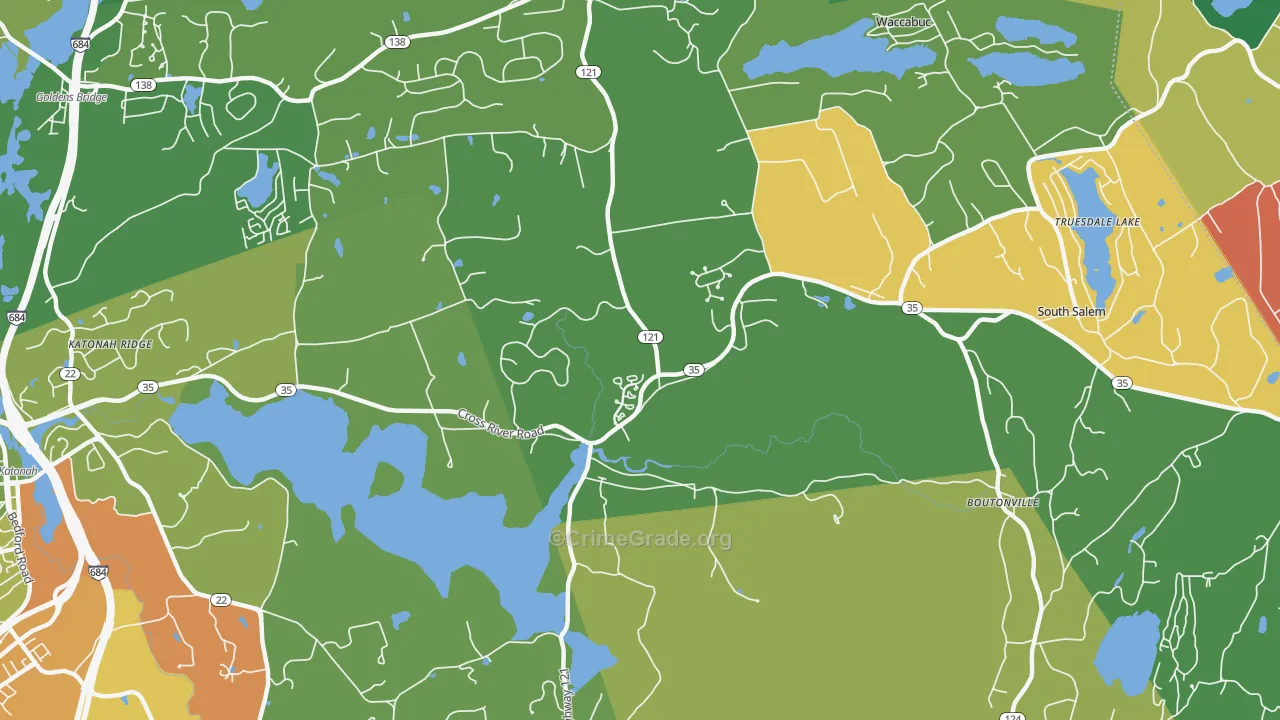 Cross River, NY Map of Assault Rates
