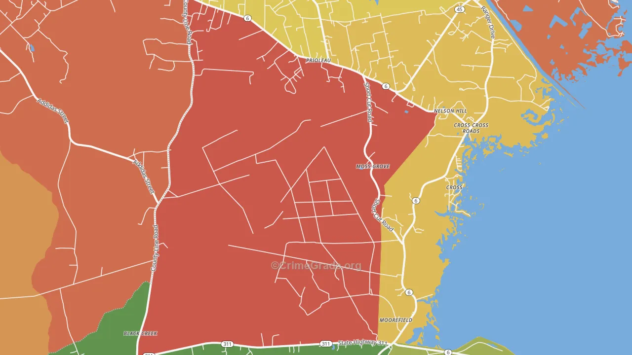 Cross, SC Map of Assault Rates