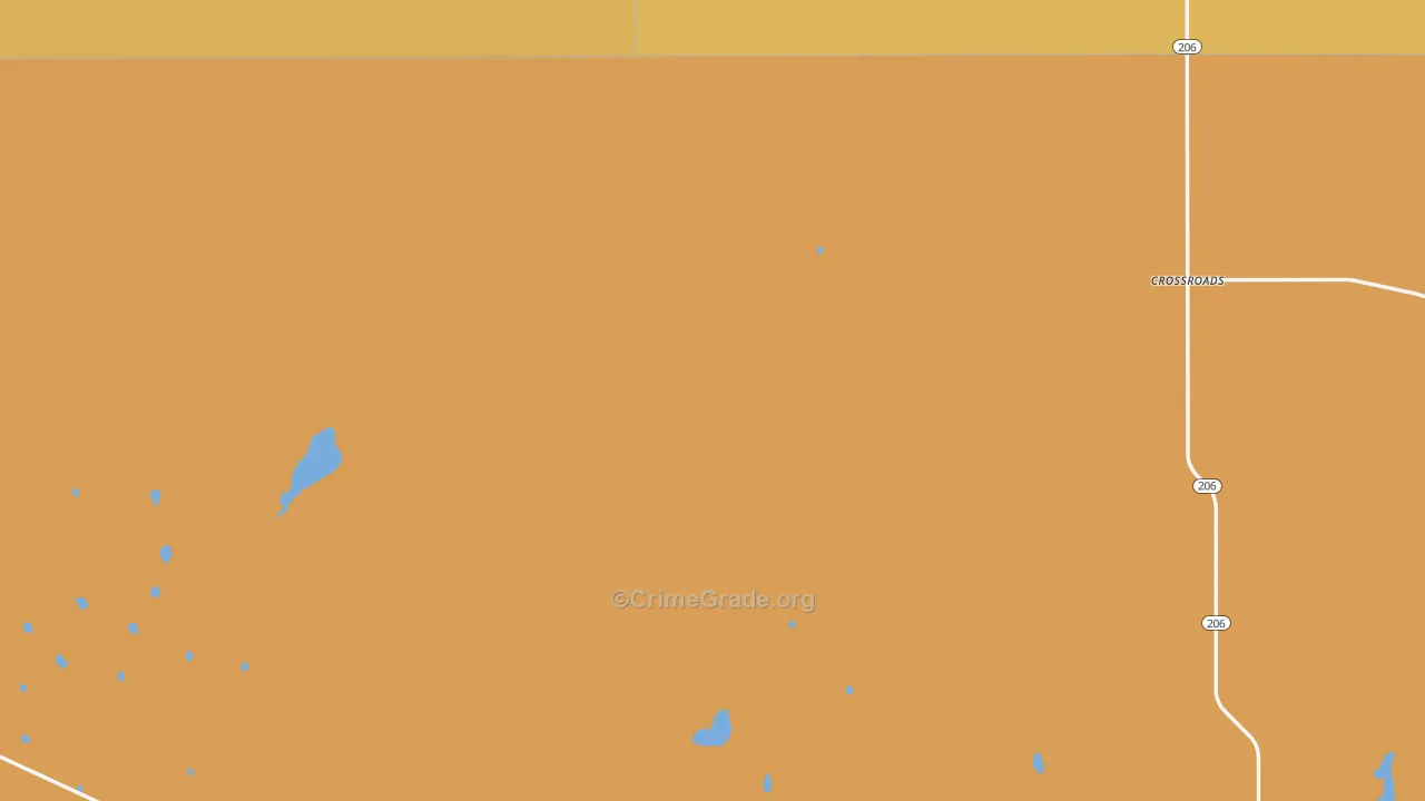 Crossroads, NM Map of Assault Rates