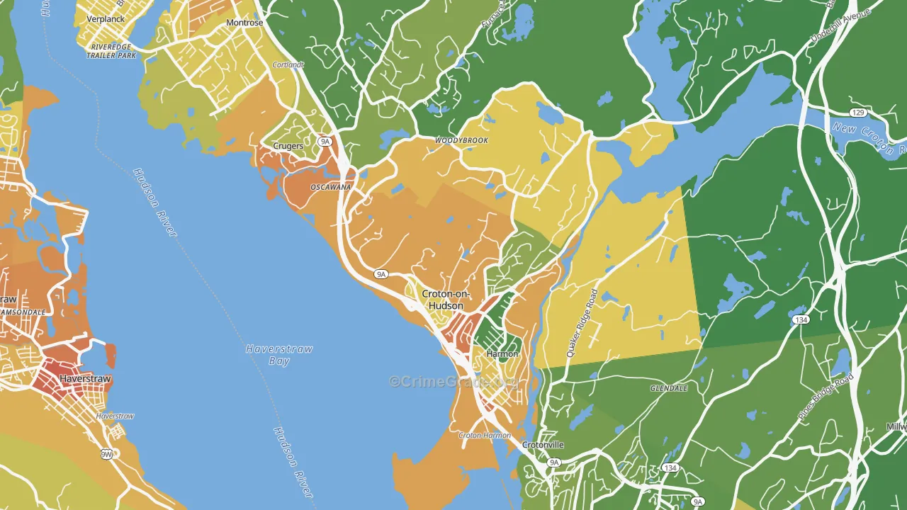 Croton On Hudson, NY Map of Assault Rates