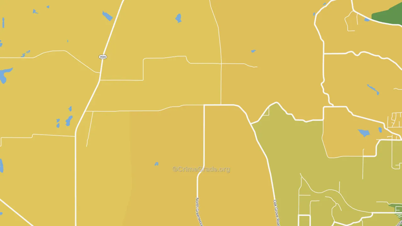 Crowley, OR Map of Assault Rates