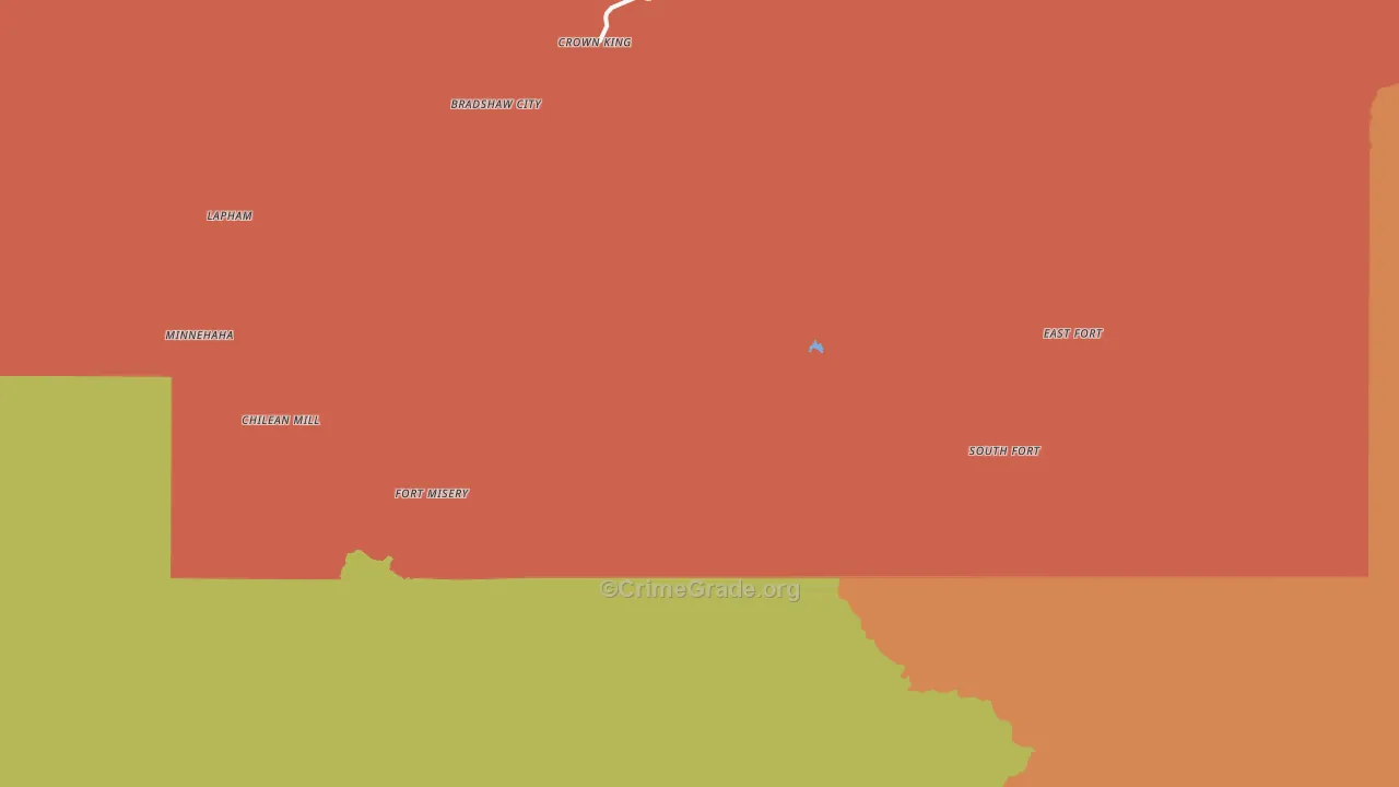 Crown King, AZ Map of Assault Rates