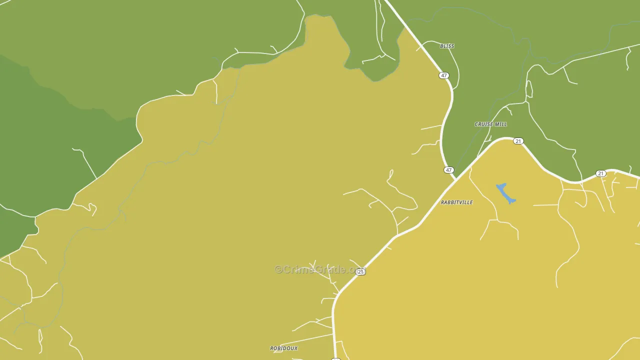 Cruise Mill, MO Map of Assault Rates