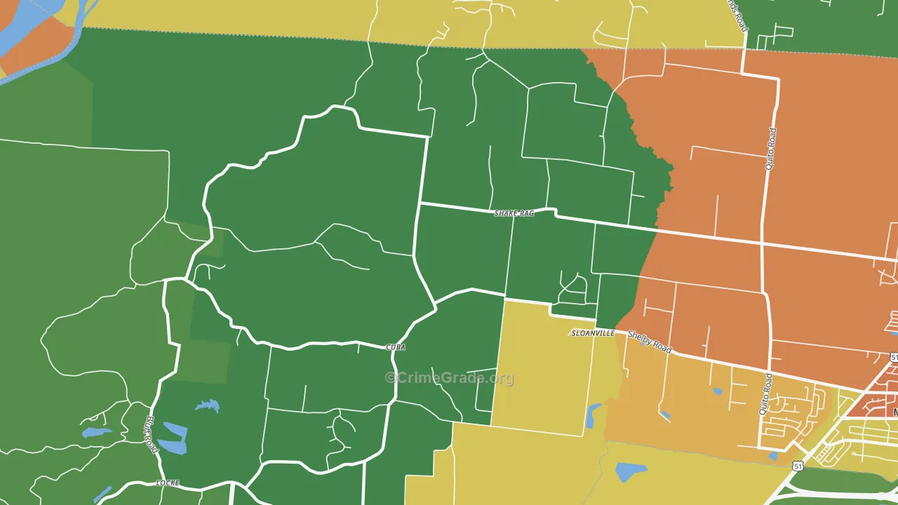 Cuba, TN Map of Assault Rates