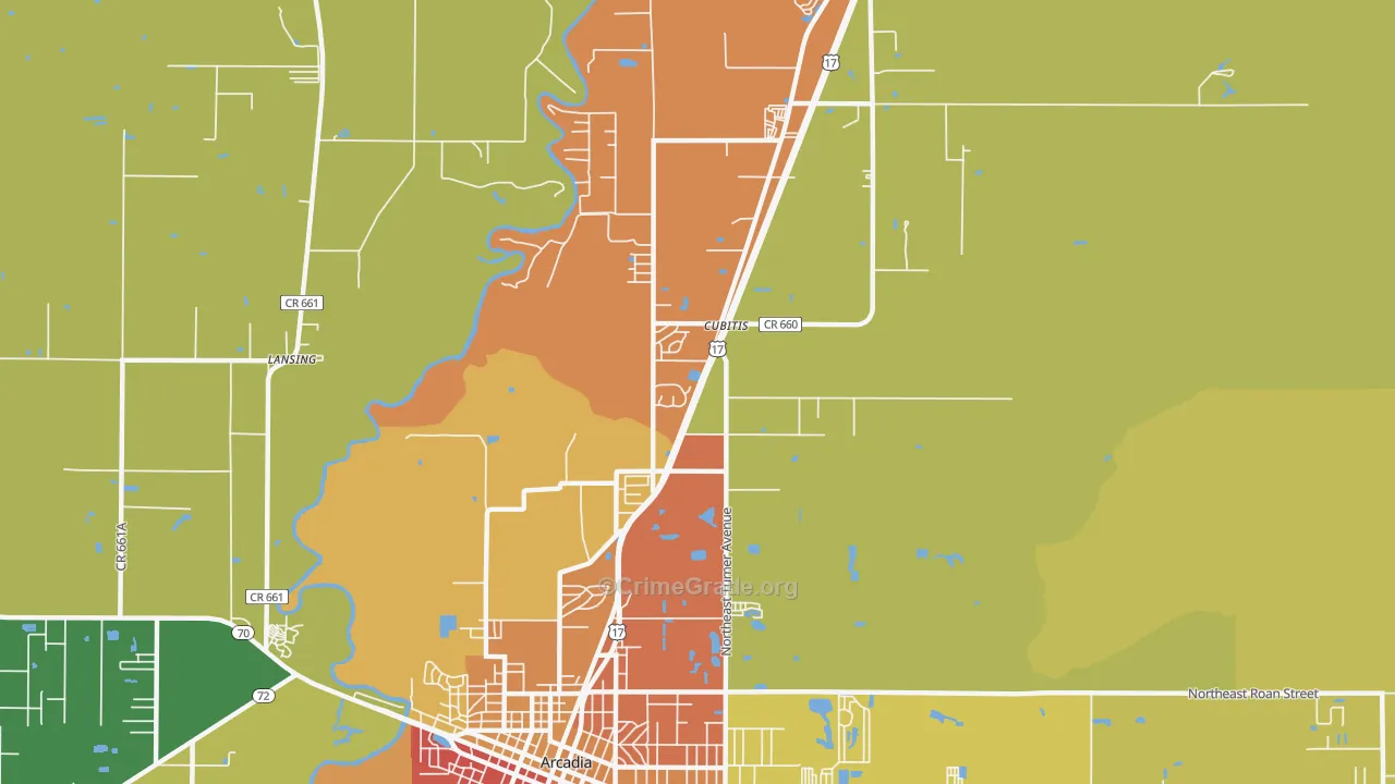 Cubitis, FL Map of Assault Rates