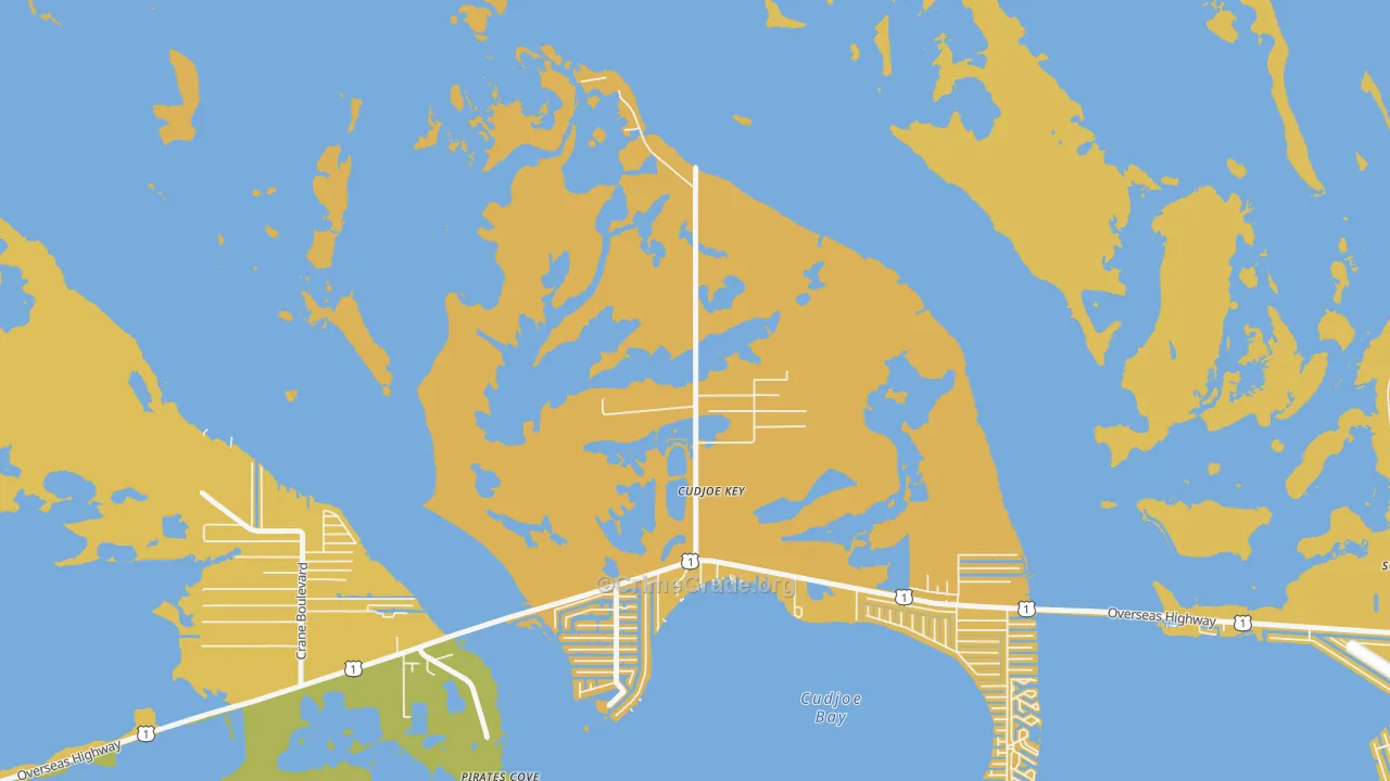 Cudjoe Key, FL Map of Assault Rates