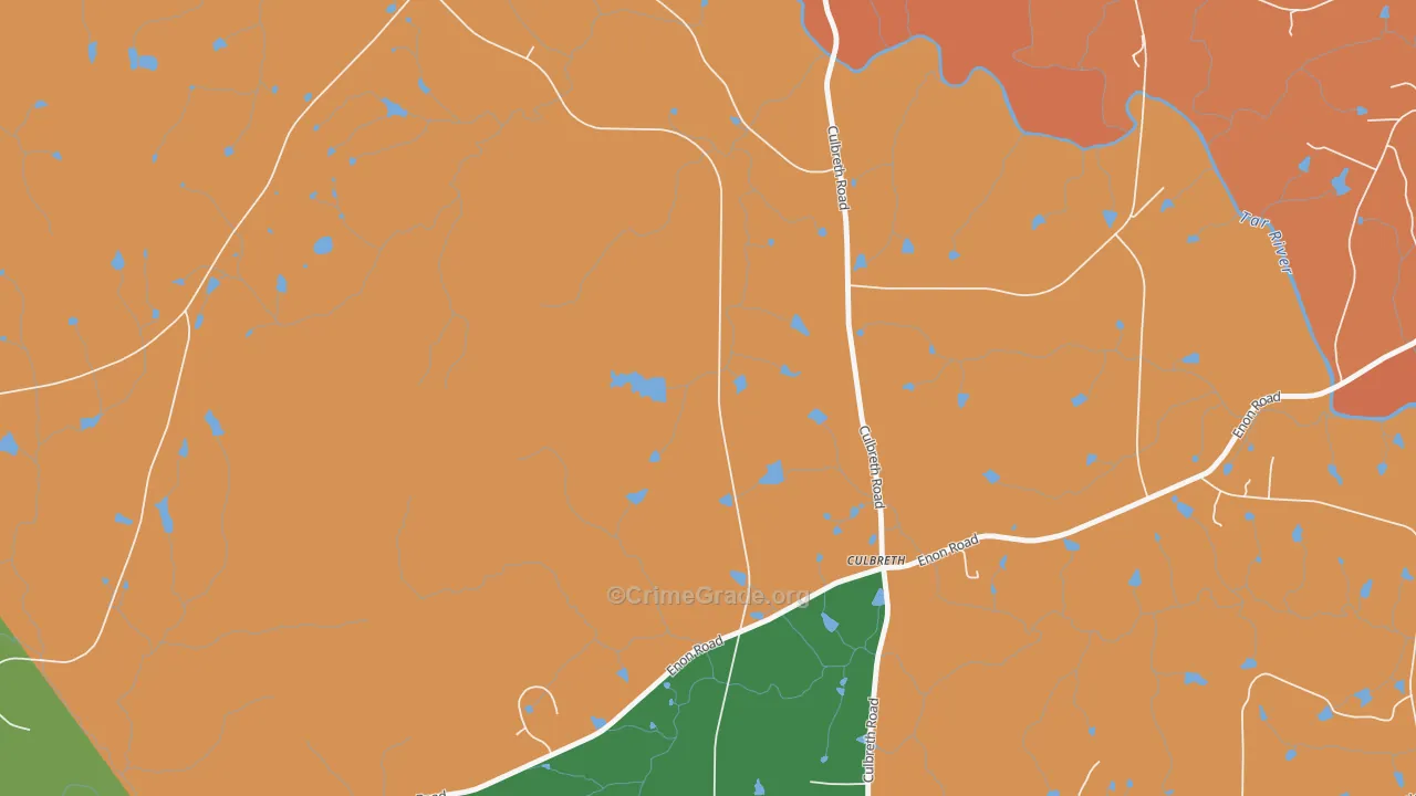 Culbreth, NC Map of Assault Rates