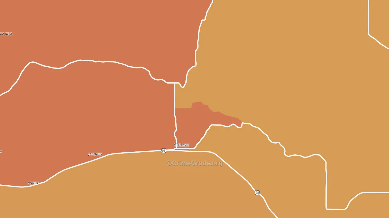 Culdesac, ID Map of Assault Rates