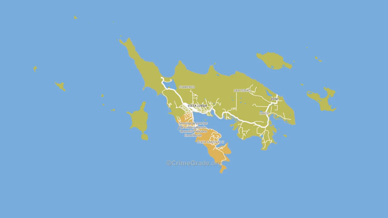 Culebra, PR Map of Assault Rates
