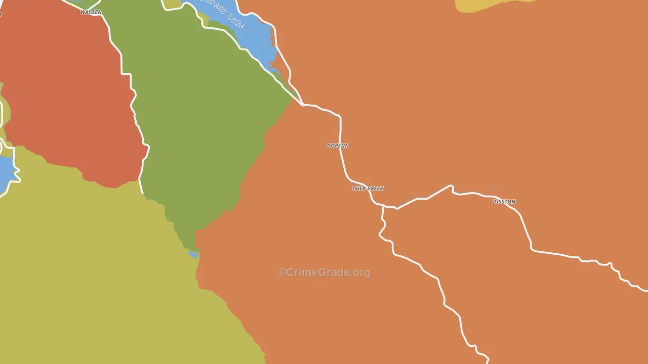Culp Creek, OR Map of Assault Rates