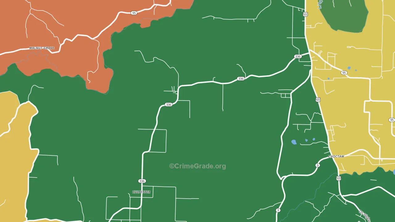 Culpeper, AR Map of Assault Rates