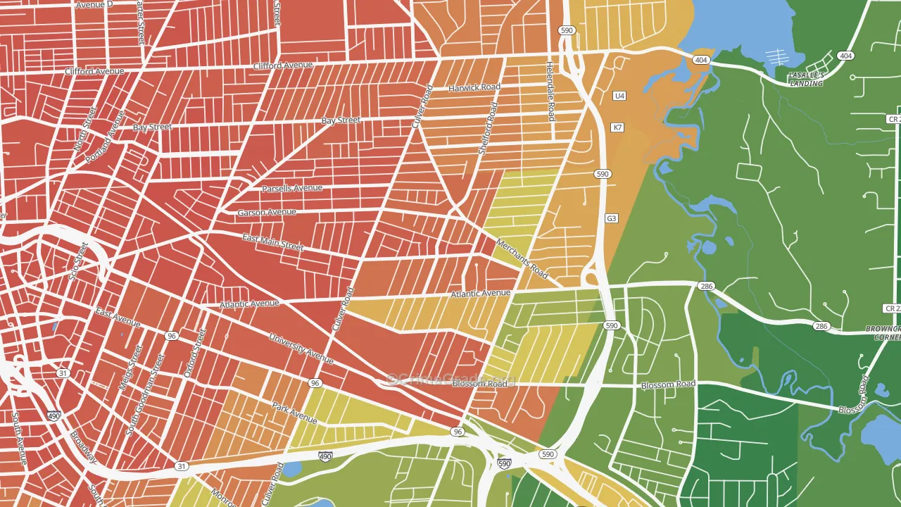 Culver-Winton, Rochester, NY Map of Assault Rates