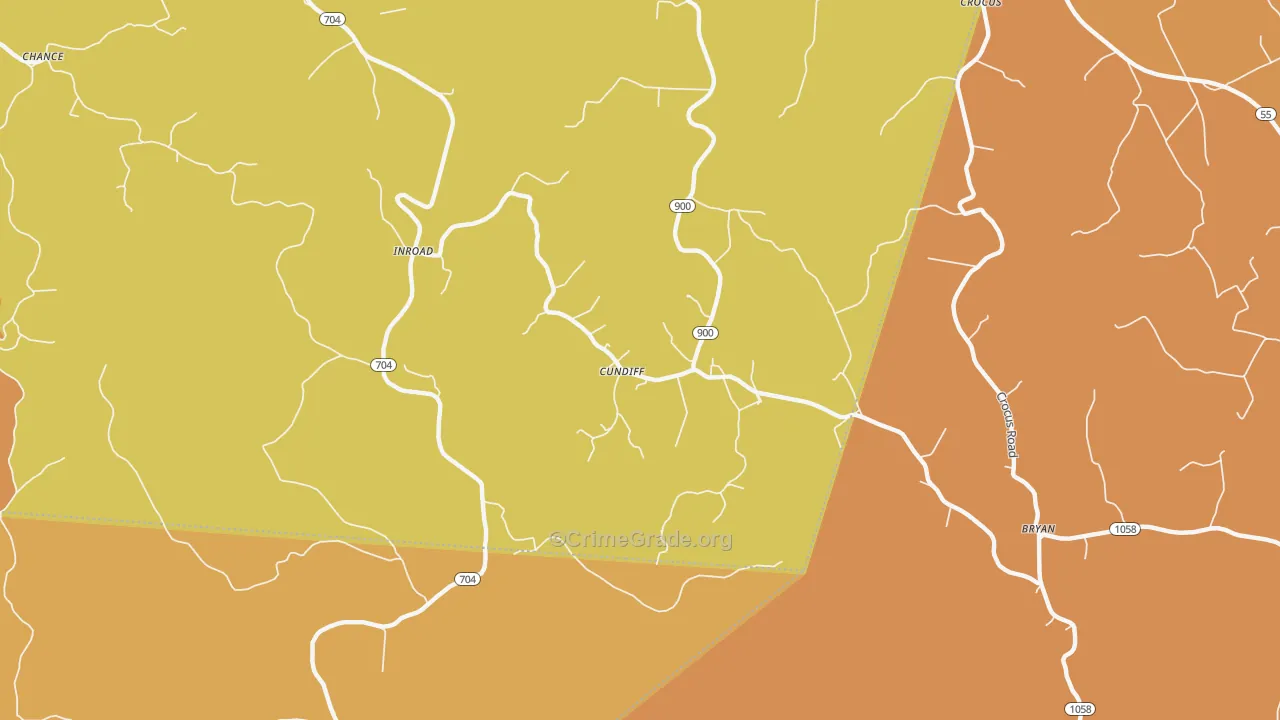 Cundiff, KY Map of Assault Rates