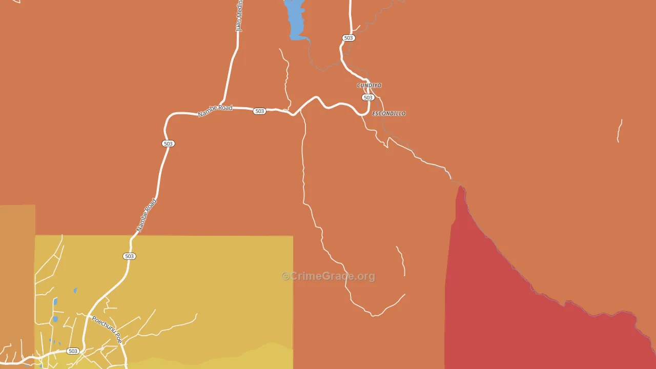 Cundiyo, NM Map of Assault Rates