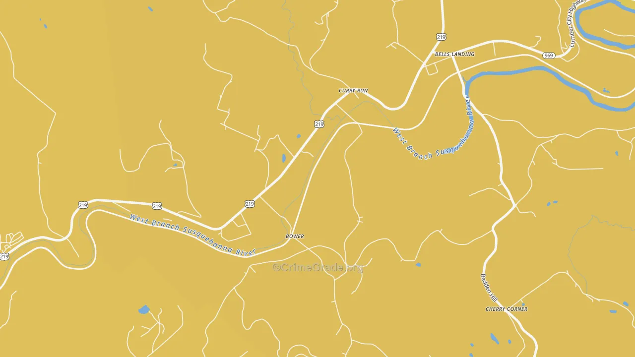 Curry Run, PA Map of Assault Rates