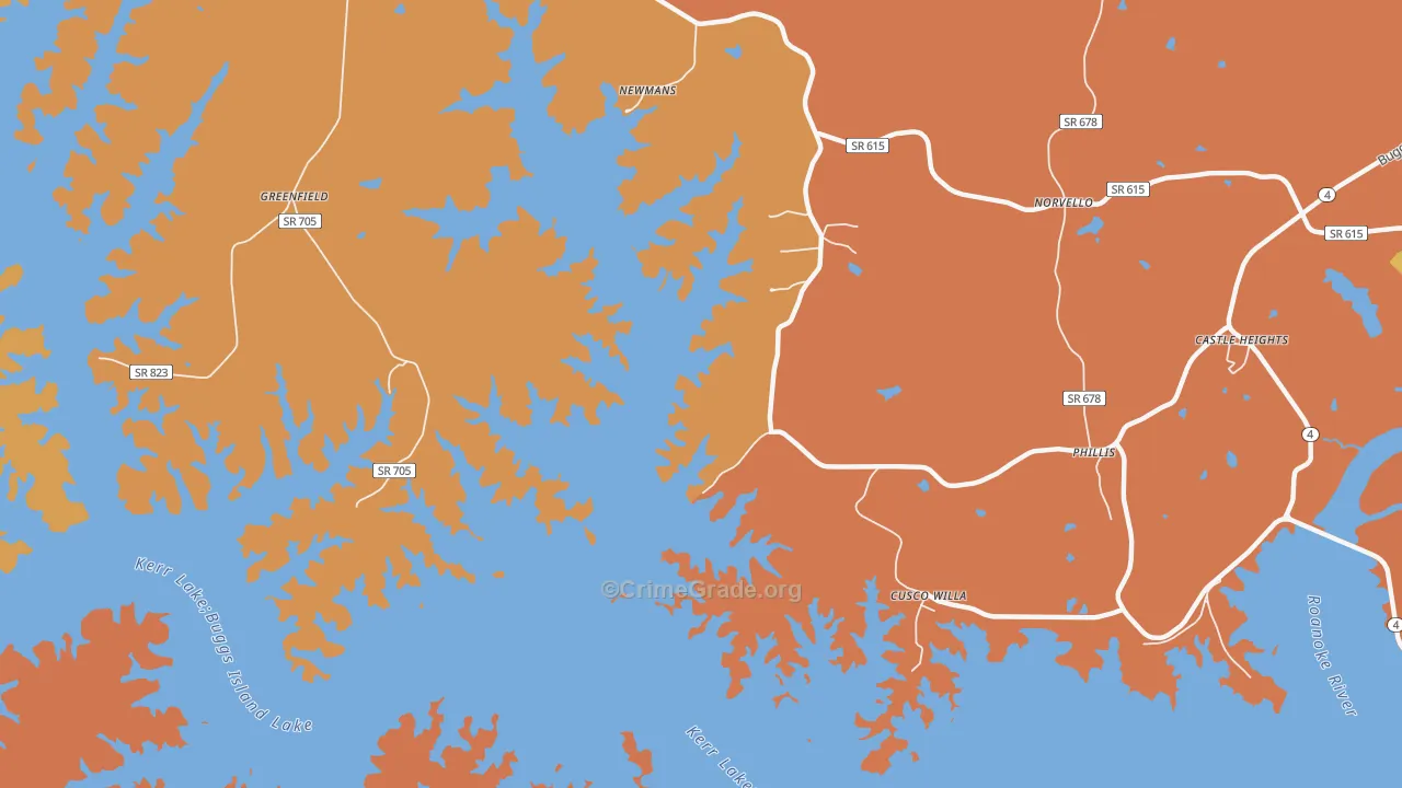 Cusco Willa, VA Map of Assault Rates