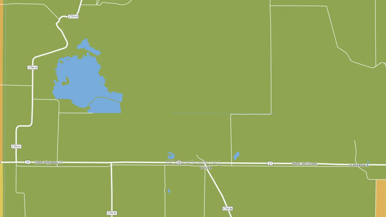 Cutler, WI Map of Assault Rates