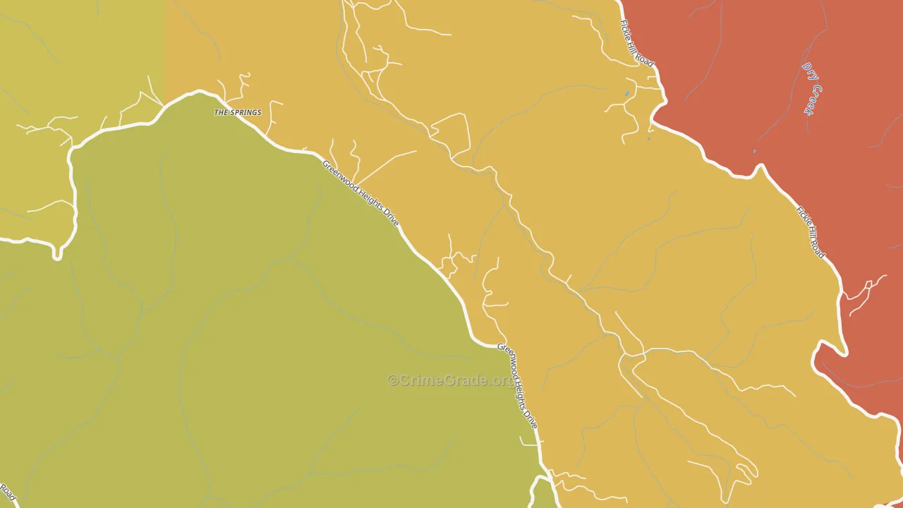 Cutten, CA Map of Assault Rates