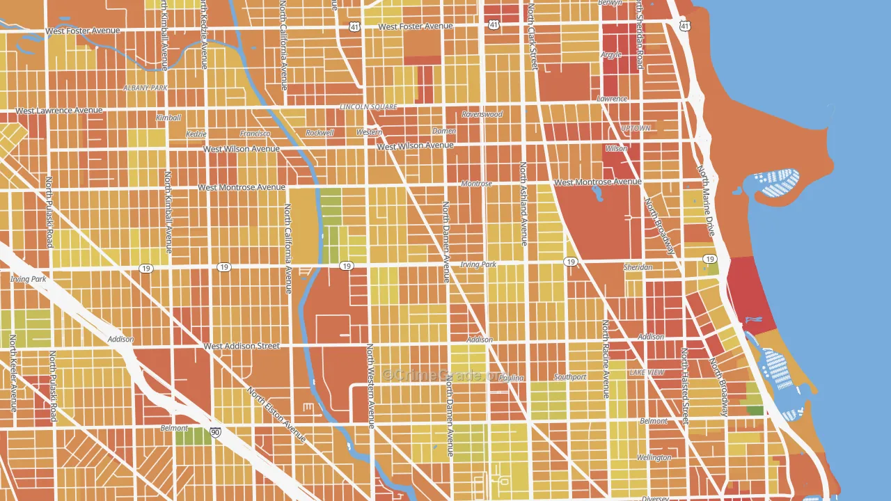 Cuyler, Chicago, IL Map of Assault Rates