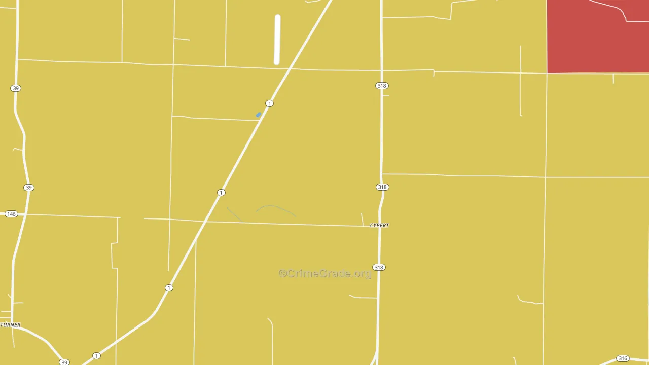 Cypert, AR Map of Assault Rates