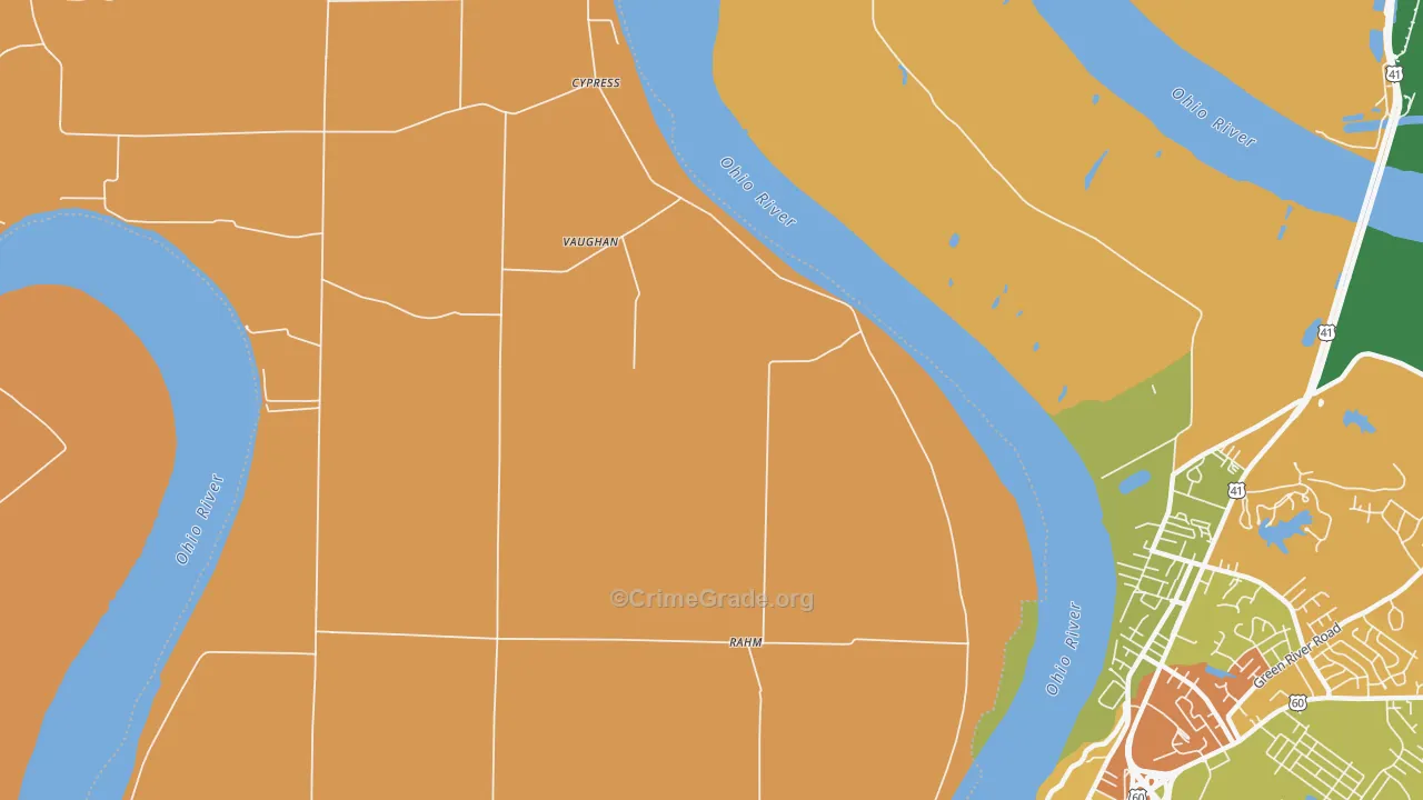 Cypress, IN Map of Assault Rates