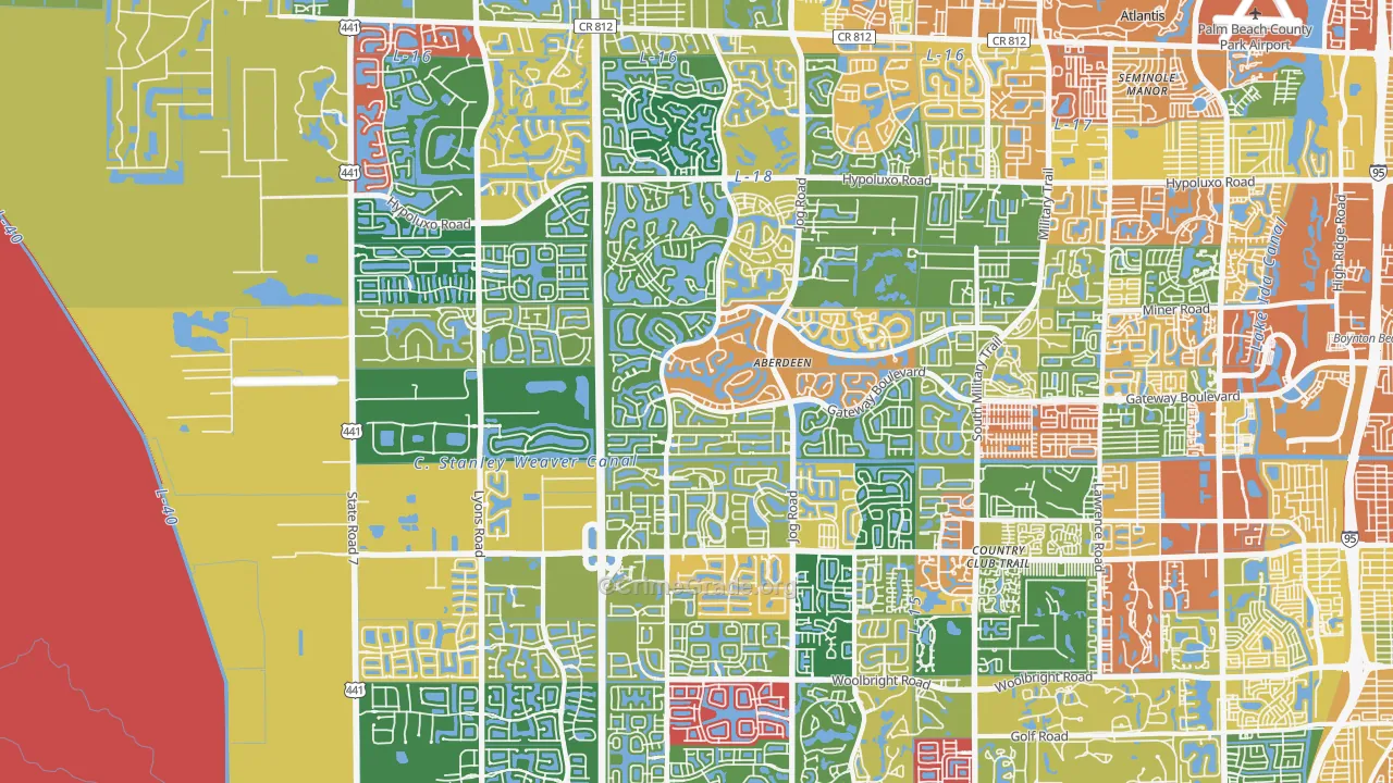 Cypress Quarters, FL Map of Assault Rates