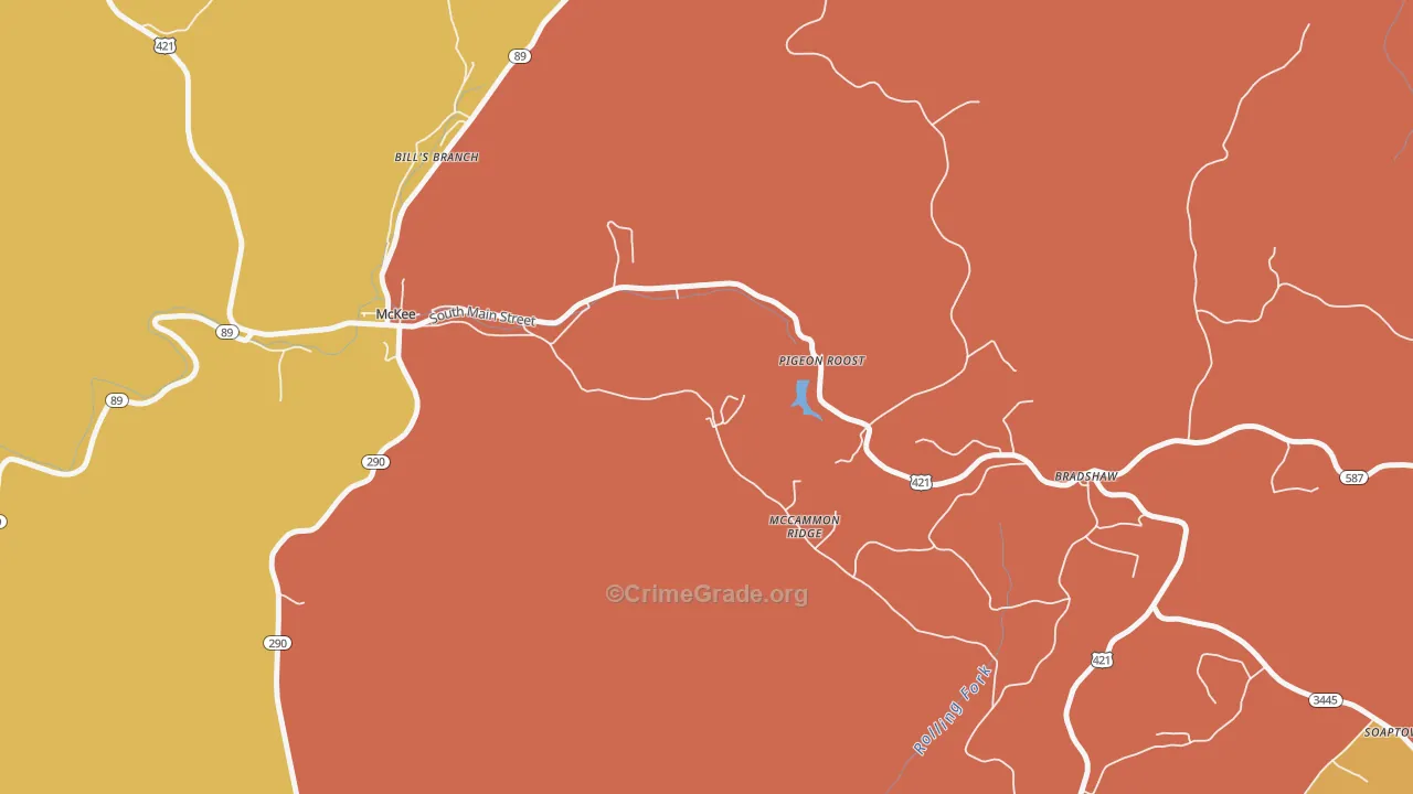 Dabolt, KY Map of Assault Rates