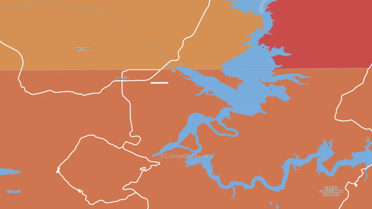 Daggett County, UT Map of Assault Rates