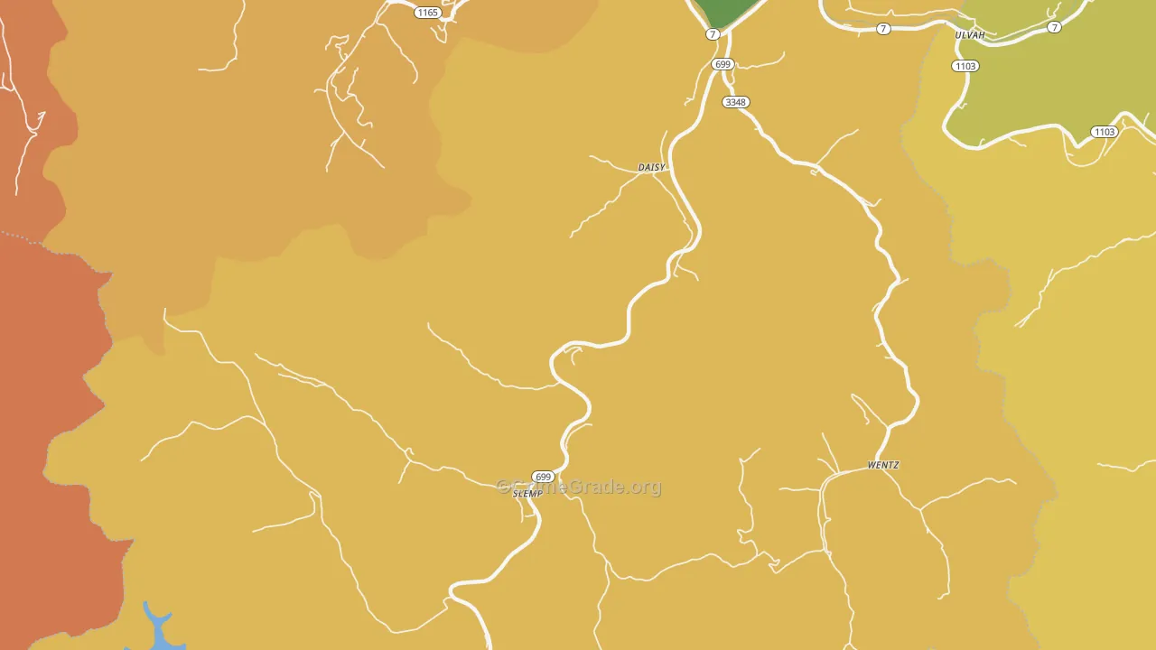 Daisy, KY Map of Assault Rates