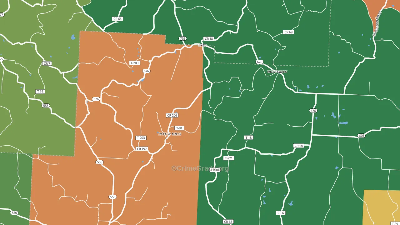 Dale, OH Map of Assault Rates