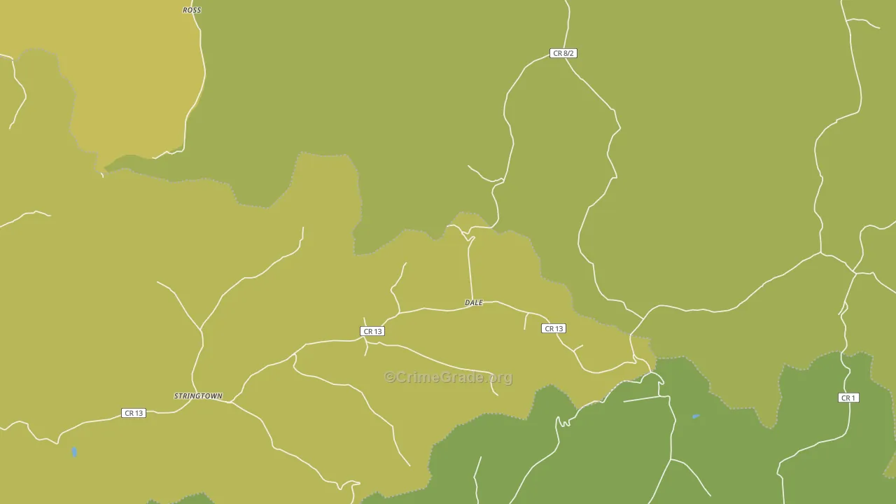 Dale, WV Map of Assault Rates