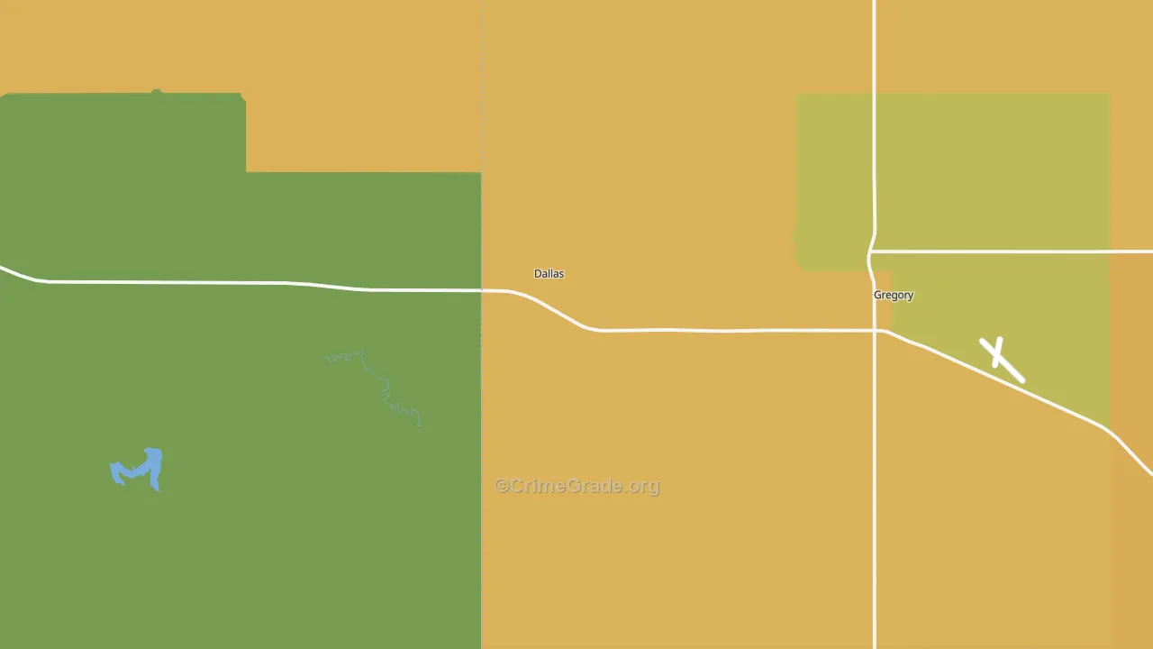 Dallas, SD Map of Assault Rates