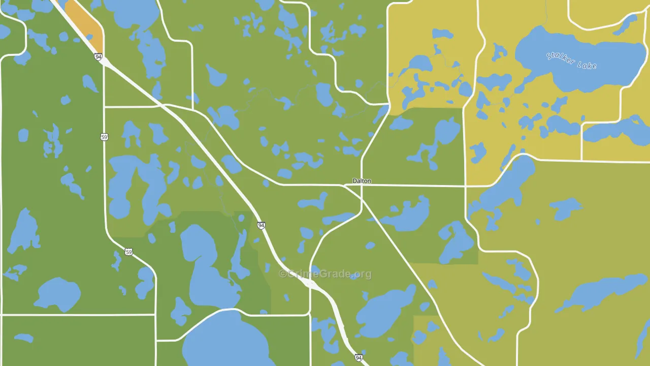 Dalton, MN Map of Assault Rates