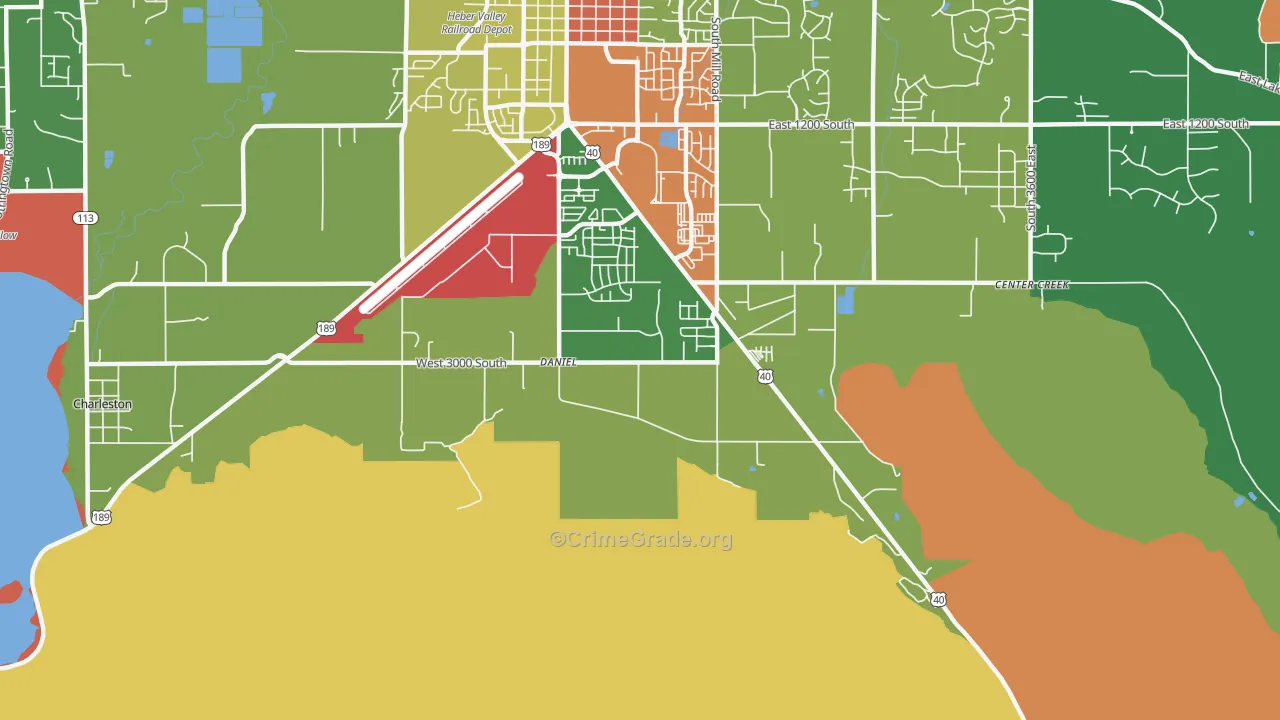 Daniel, UT Map of Assault Rates