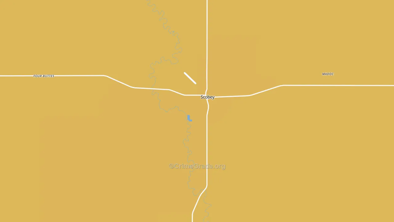 Daniels County, MT Map of Assault Rates