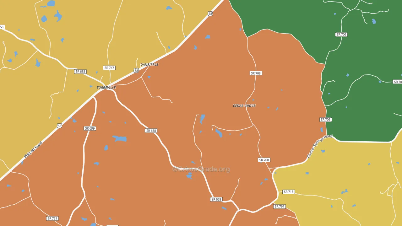 Danripple, VA Map of Assault Rates