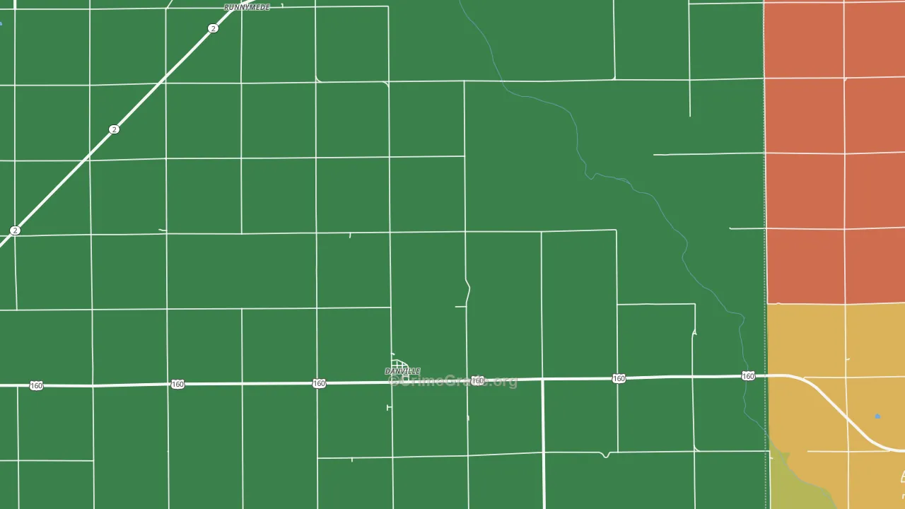 Danville, KS Map of Assault Rates