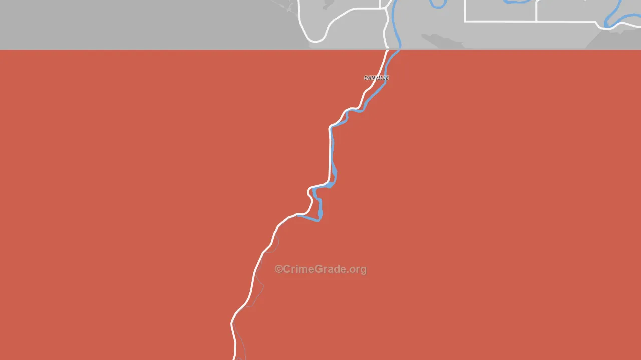 Danville, WA Map of Assault Rates