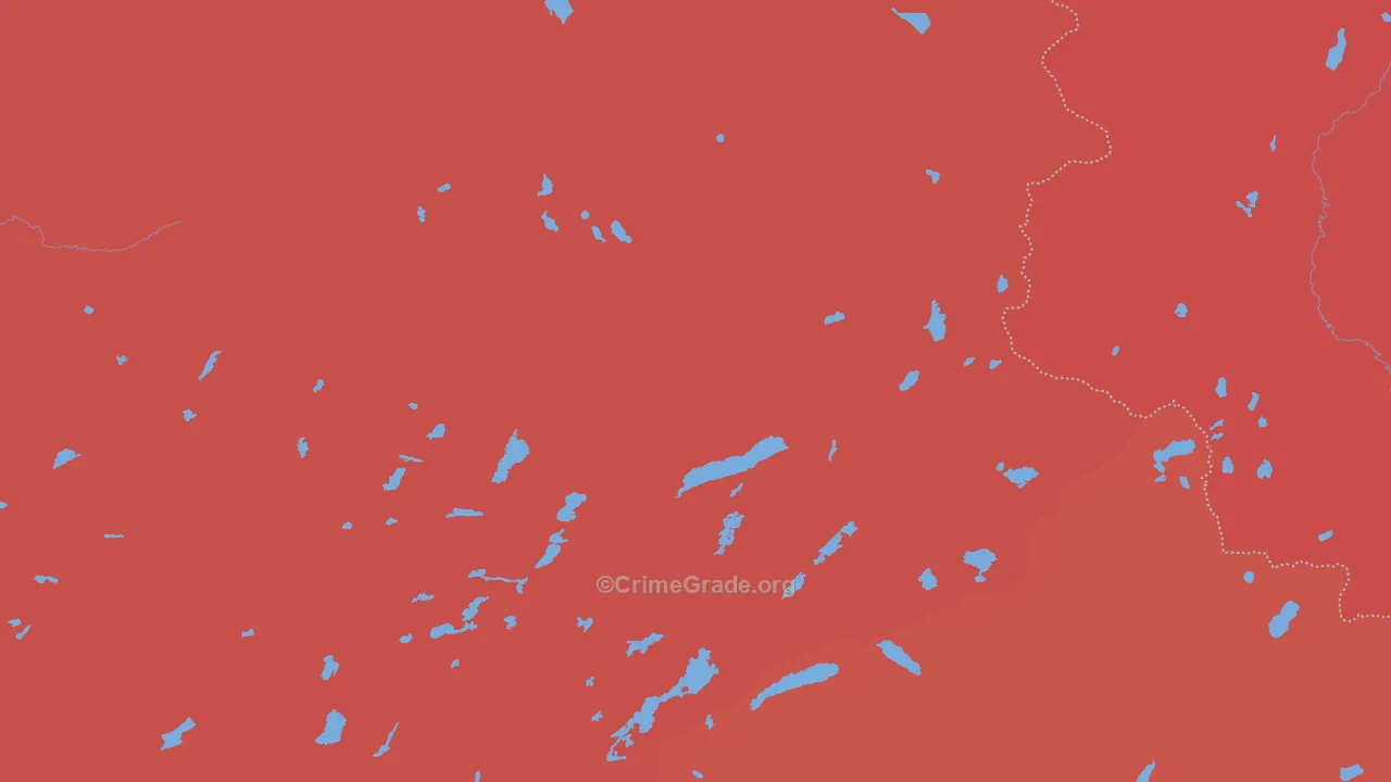 Dardanelle, CA Map of Assault Rates