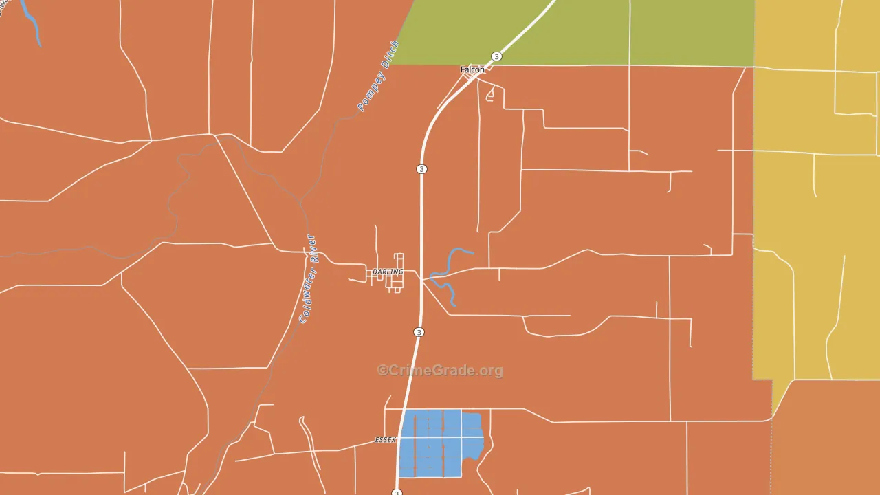 Darling, MS Map of Assault Rates