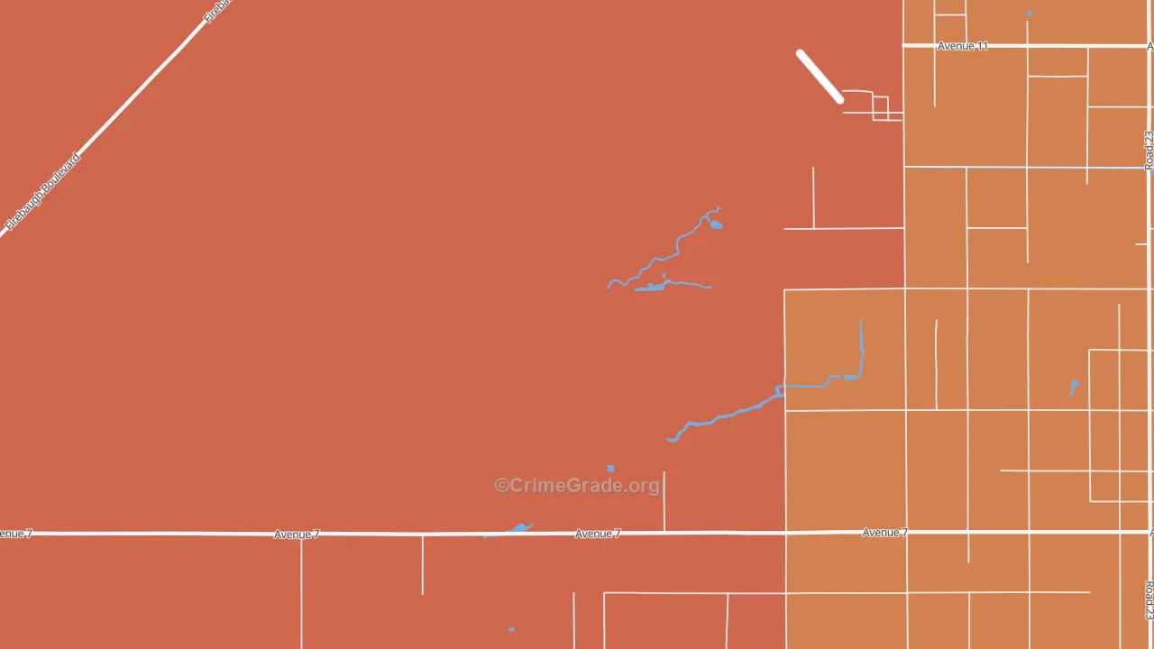 Daulton, CA Map of Assault Rates