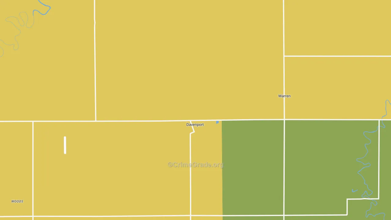 Davenport, ND Map of Assault Rates