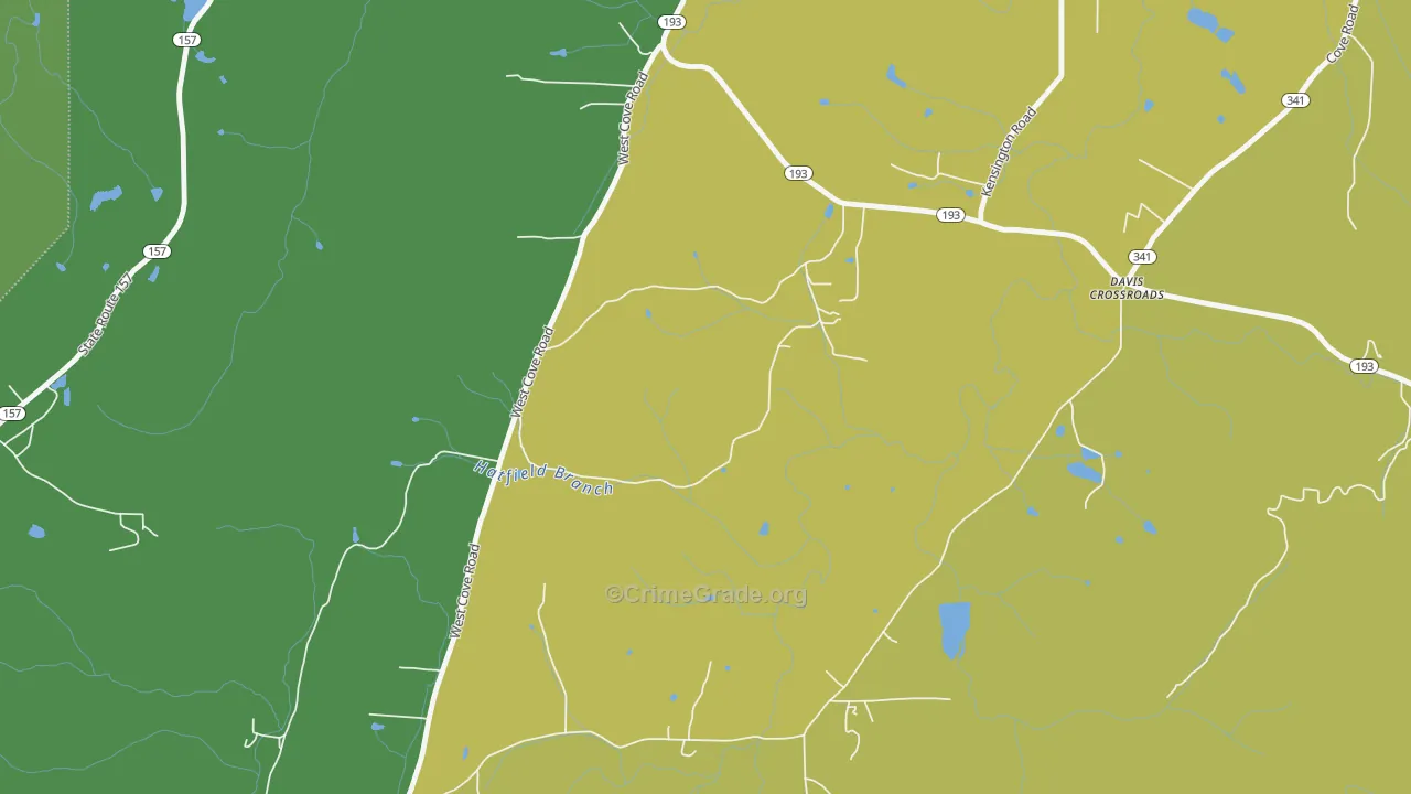 Davis Crossroads, GA Map of Assault Rates