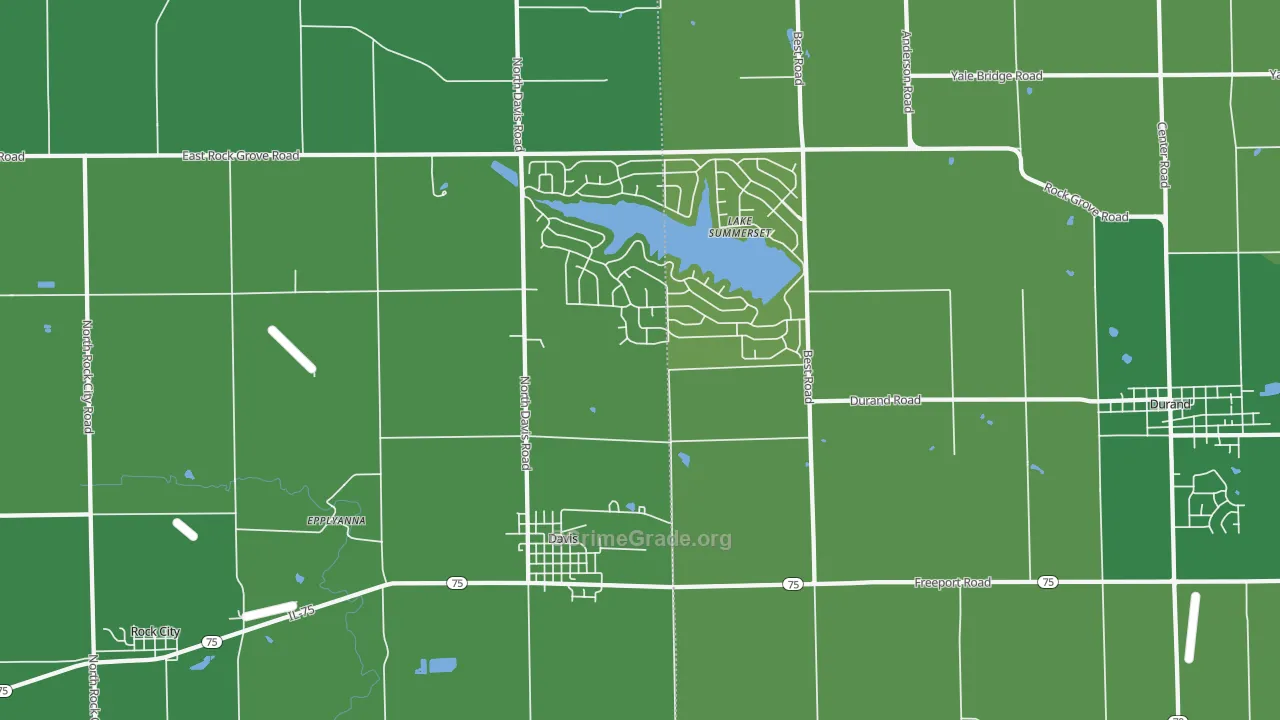 Davis, IL Map of Assault Rates