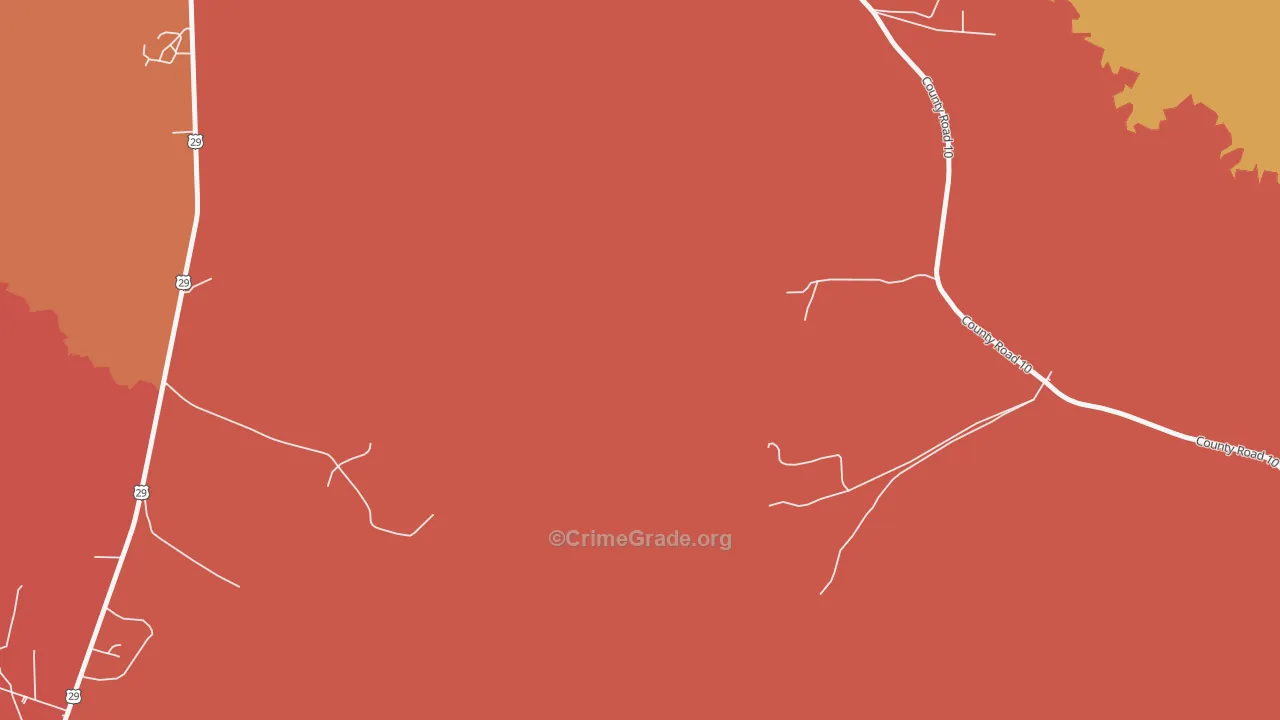 Davisville, AL Map of Assault Rates