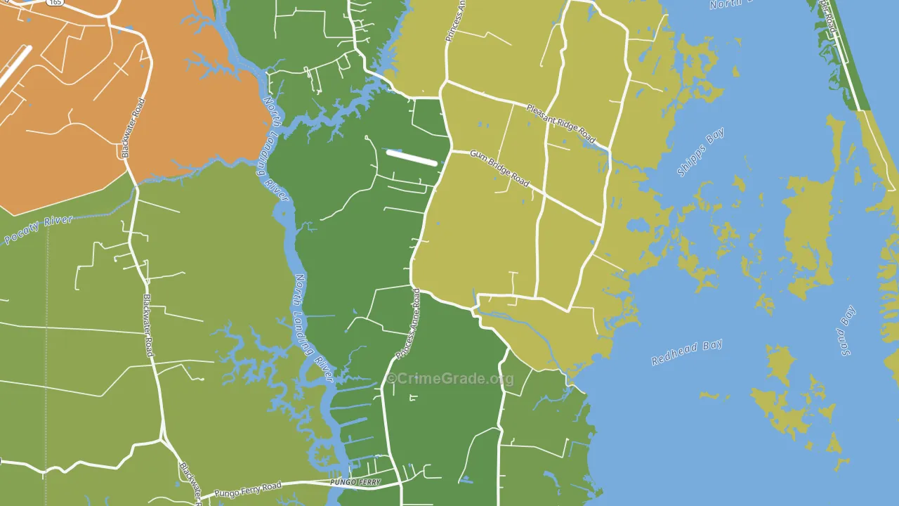 Dawley Corners, VA Map of Assault Rates