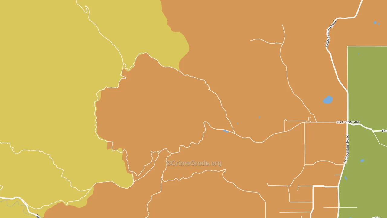 Dawson, OR Map of Assault Rates