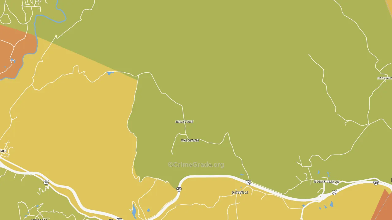Daysville, TN Map of Assault Rates